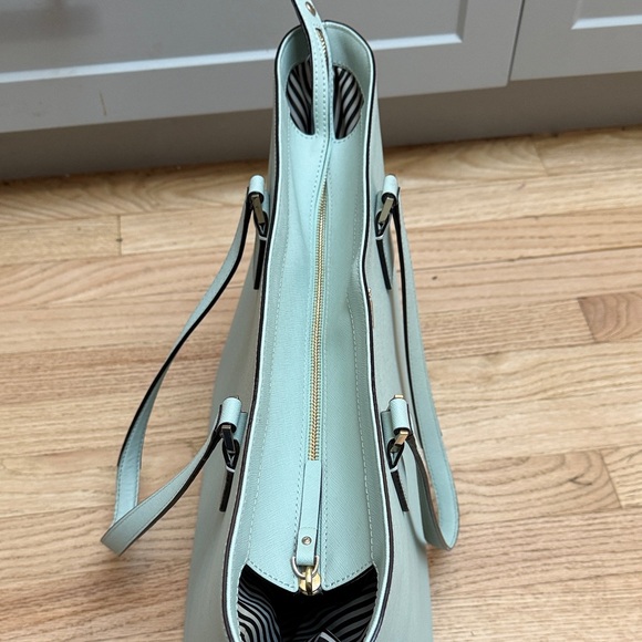 Kate Spade Leather Tote Bag Light Mint - Picture 11 of 14